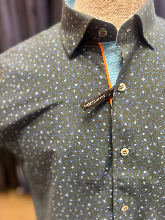 Vine Print Sport Shirt