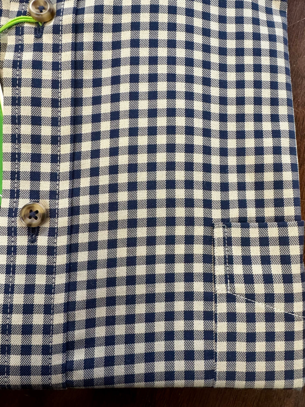 Yarn Dyed Twill Gingham Sport Shirt