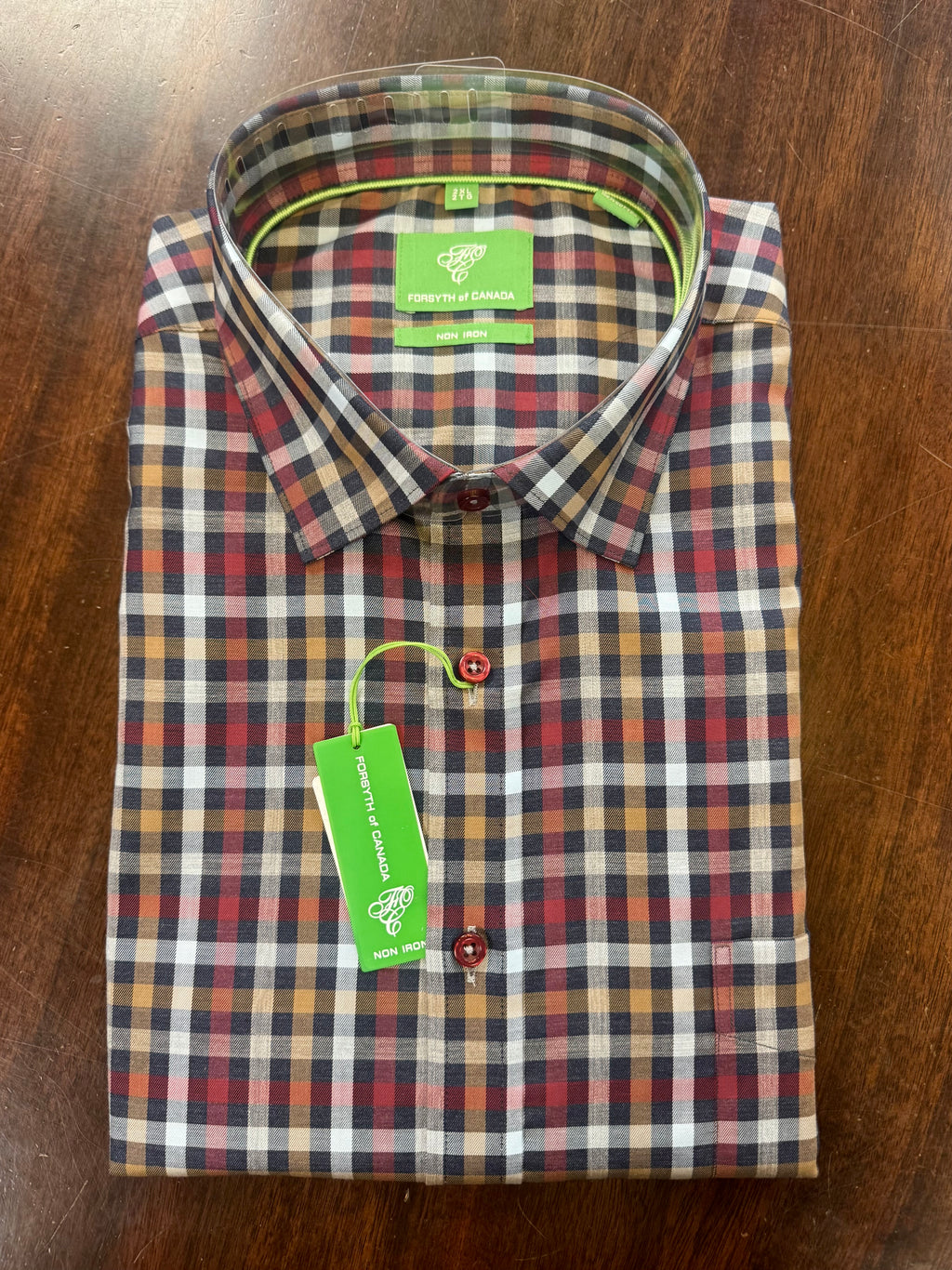 Twill Gingham Sport Shirt