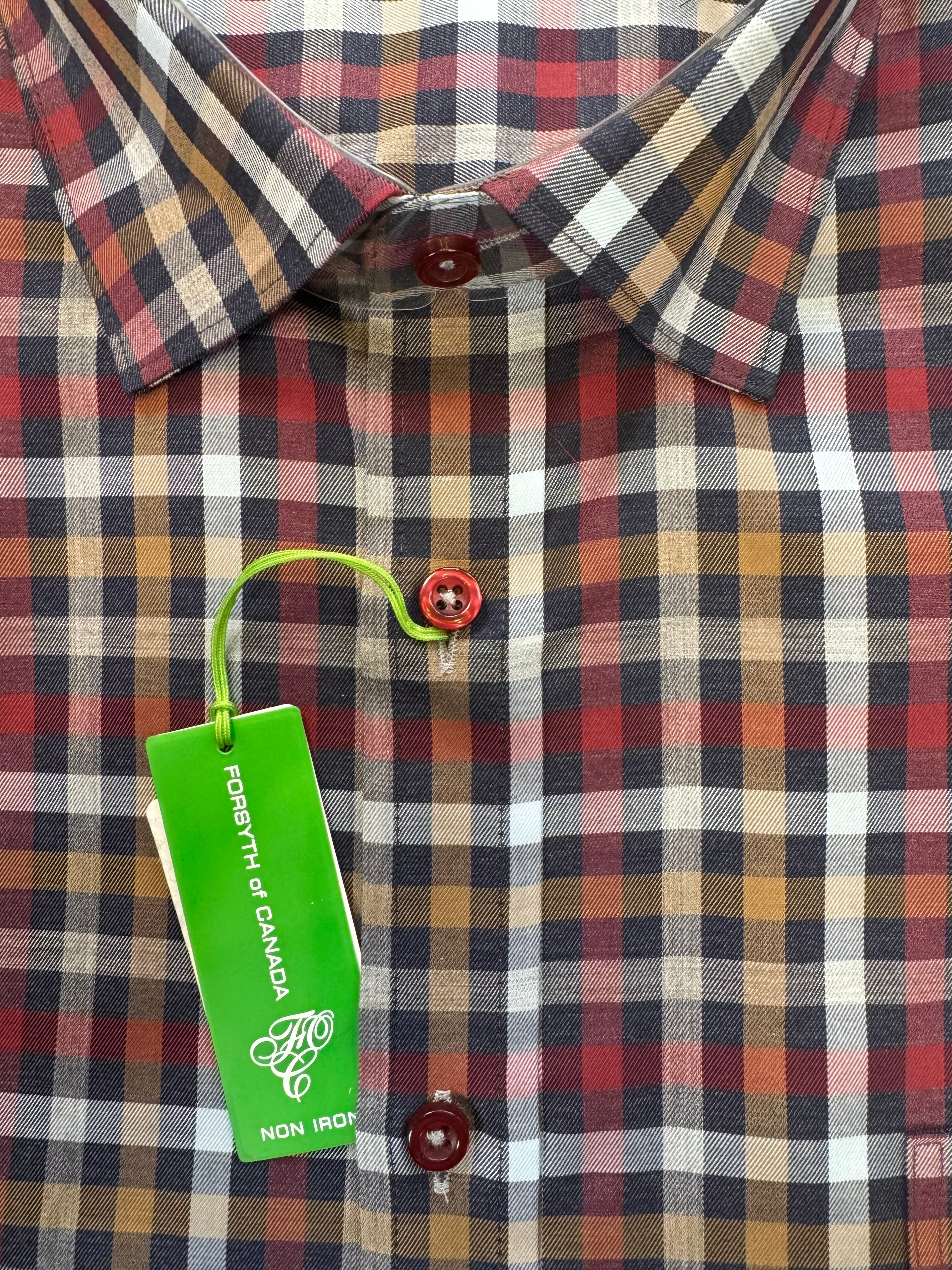 Twill Gingham Sport Shirt