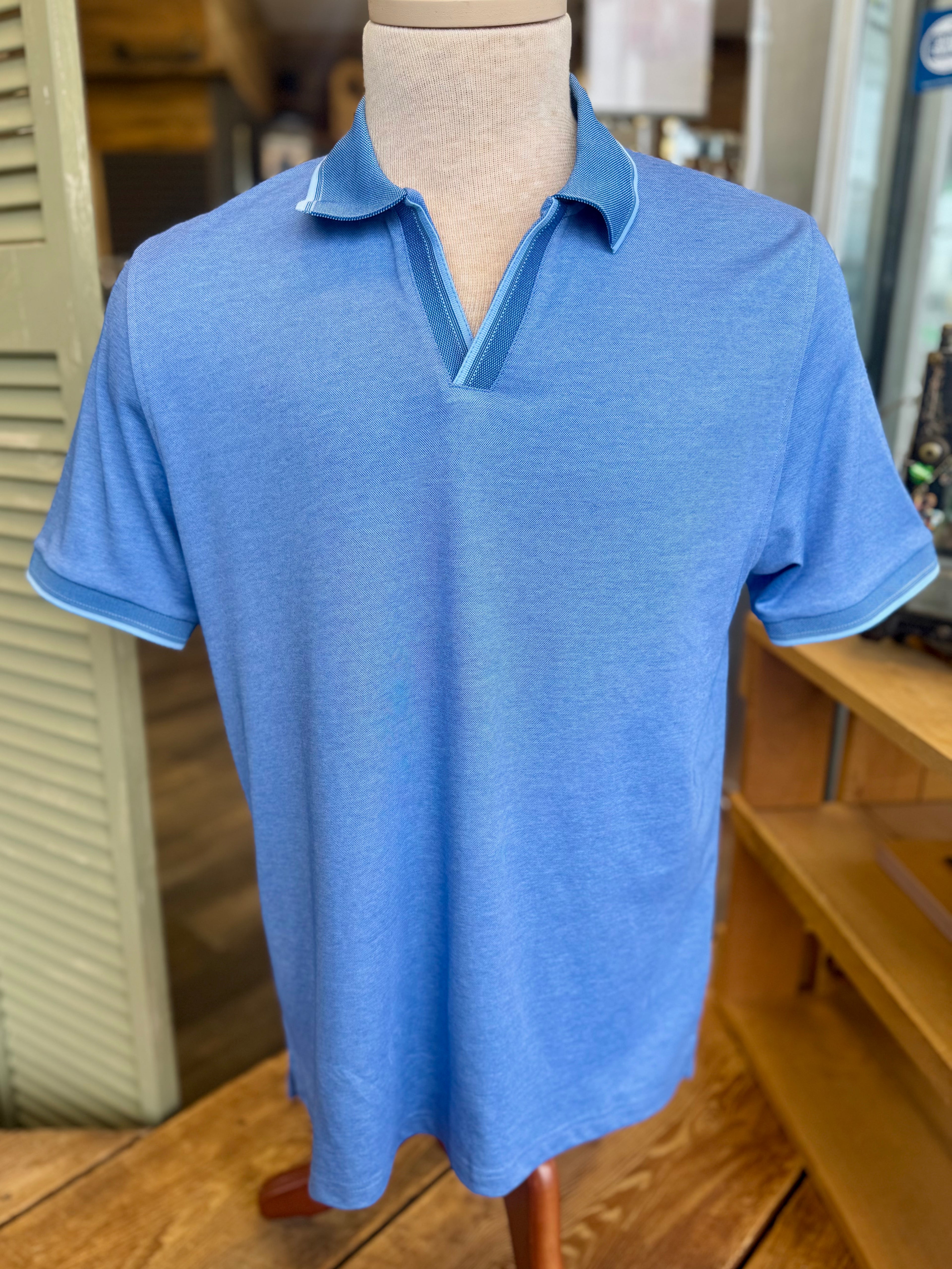 Royal Oxford Open Collar Polo