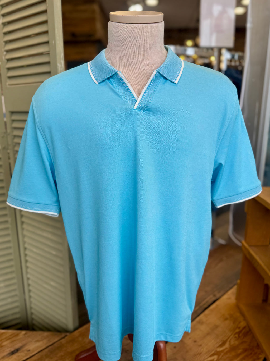 Royal Oxford Open Collar Polo