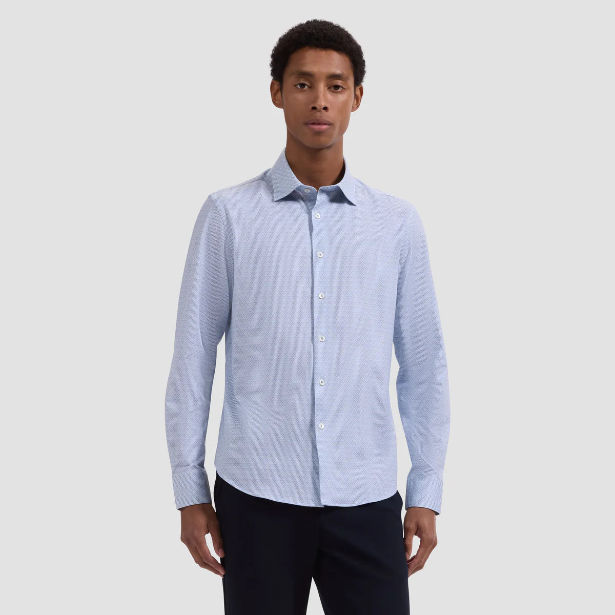 James OoohCotton Micro Geo Stripe Shirt