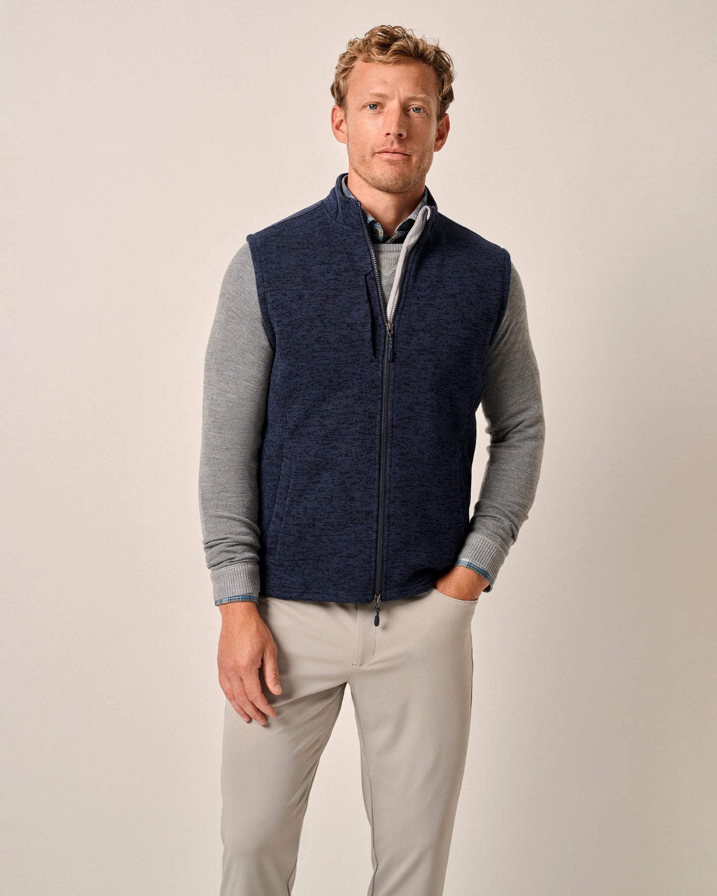 Denalis Double Zip Fleece Vest