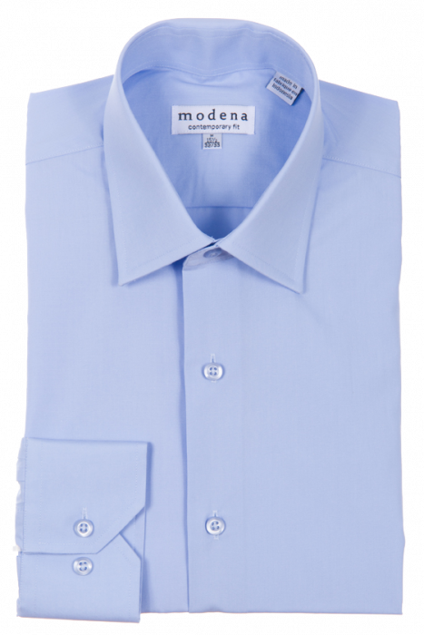Modena Contemporary Fit Dress Shirt Blue