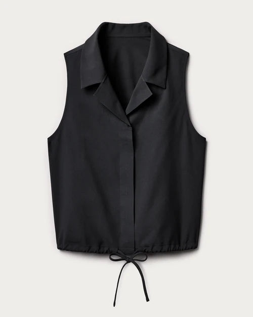 Mirage Sleeveless Notch Collar Blouse