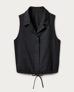 Mirage Sleeveless Notch Collar Blouse