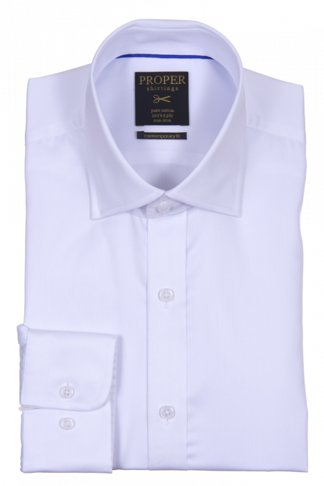 Proper Contemporary Fit Dress Shirt White