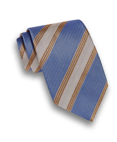 Sky Stripe Jacquard Silk Tie