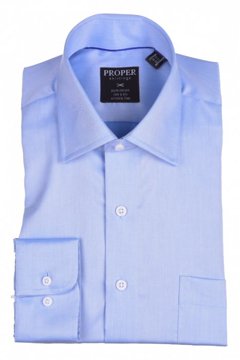 Proper Classic Fit Dress Shirt Blue P720DD0R / 17.5 x 36/37