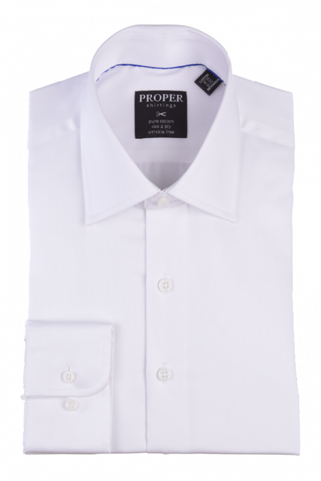 Proper Classic Fit Dress Shirt White P720DD0R / 17.5 x 34/35 Proper Classic Fit Dress Shirt White P720DD0R / 17.5 x 34/35