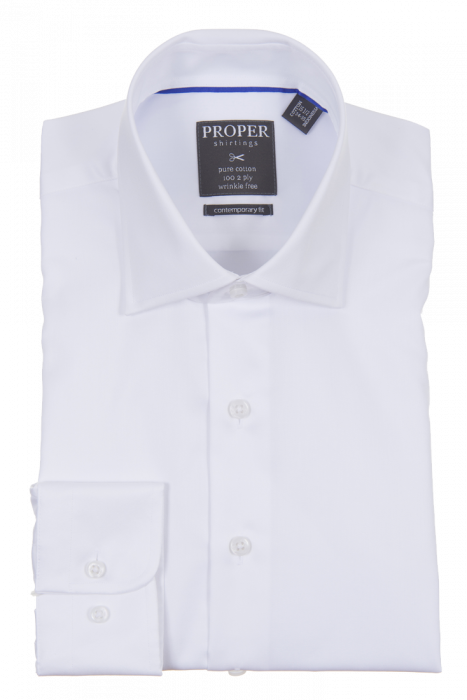Proper Contemporary Fit Dress Shirt White