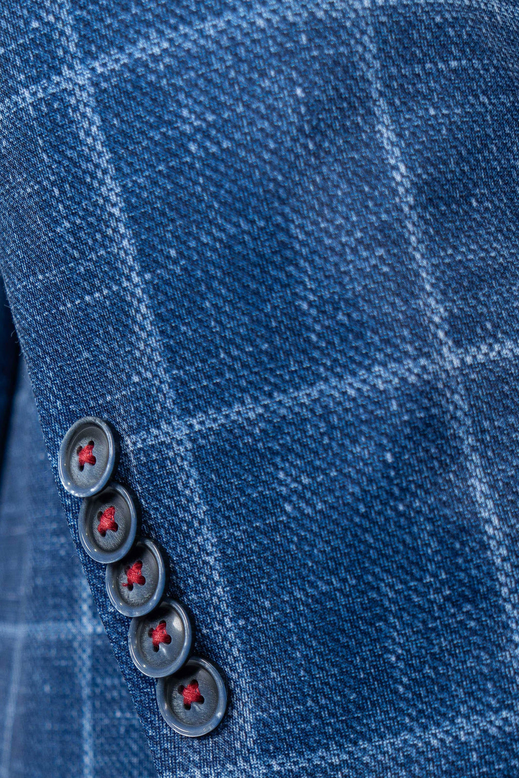 Portland Blue Windowpane Stretch Sport Coat