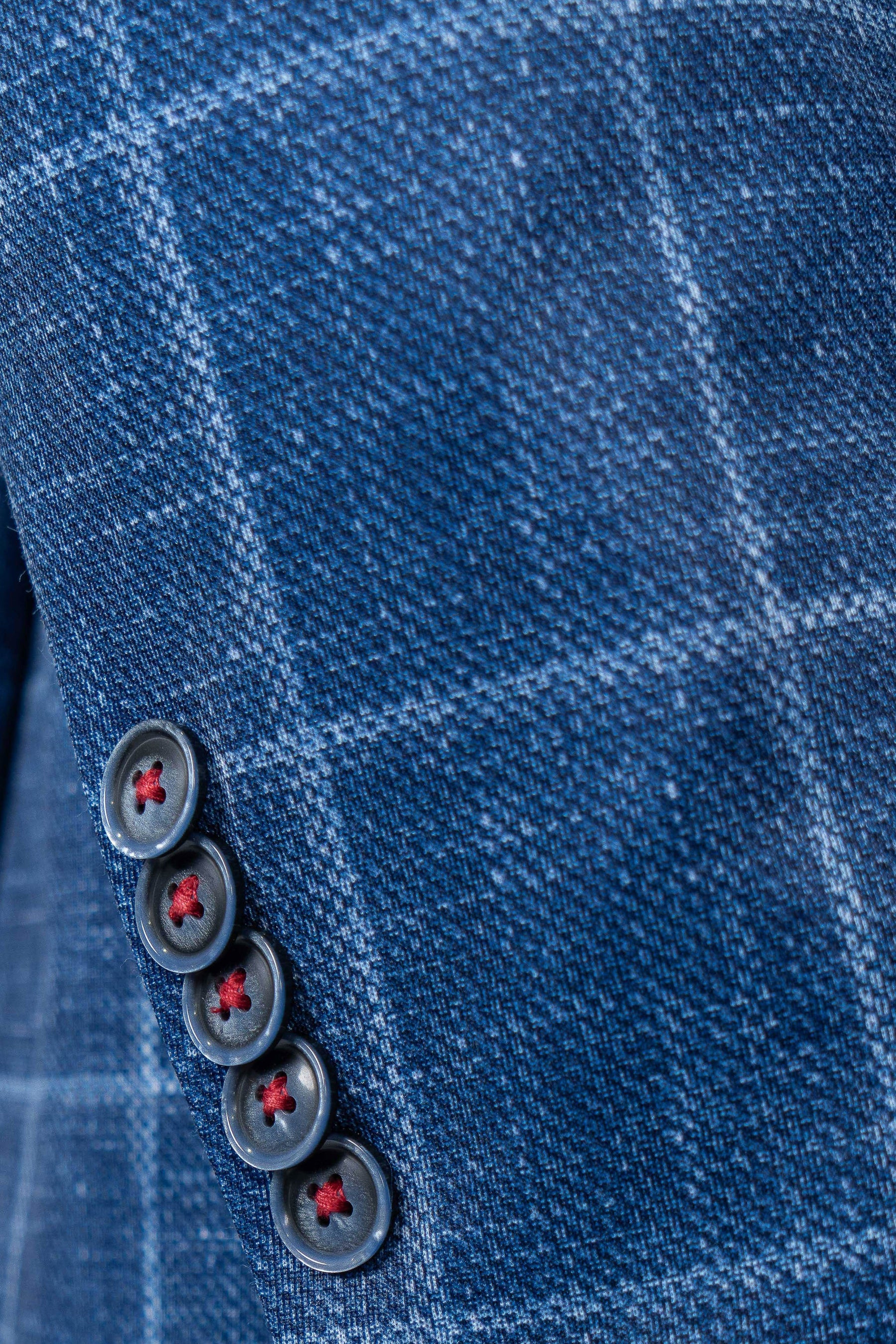 Portland Blue Windowpane Stretch Sport Coat