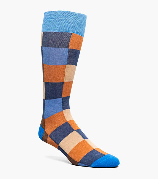 Oversized Checks Dress Socks
