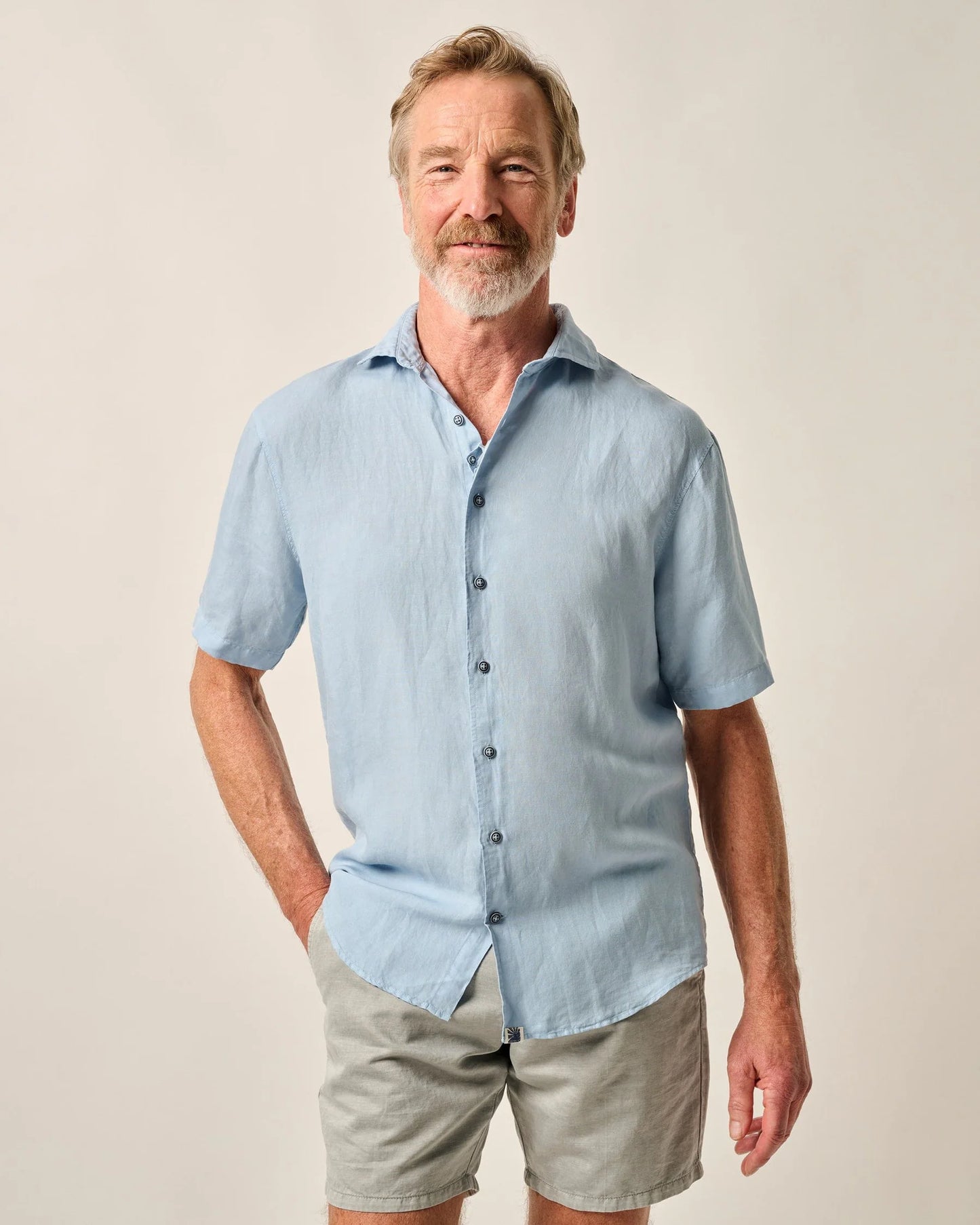 Gianni Short Sleeve Hangin' Out Linen Shirt