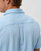 Surfsucker Knit Short Sleeve Button Down Shirt - Stretch Knit Solid
