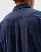 Surfsucker Knit Short Sleeve Button Down Shirt - Stretch Knit Solid