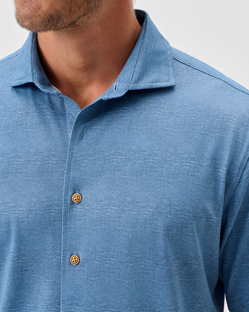 Breck Printed Mesh Short Sleeve Shirt