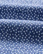 Patel Printed Slub Cotton Short Sleeve Button Down