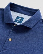 Slub Cotton Blend Polo - Starnes Heathered