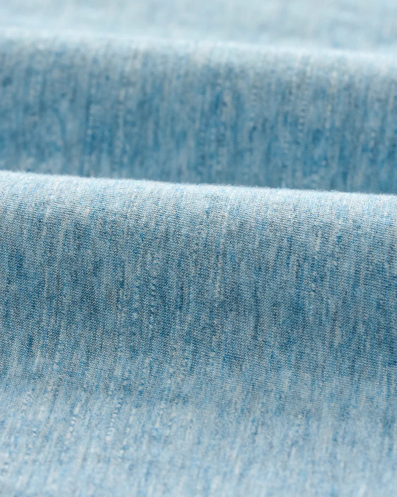 Slub Cotton Blend Polo - Starnes Heathered