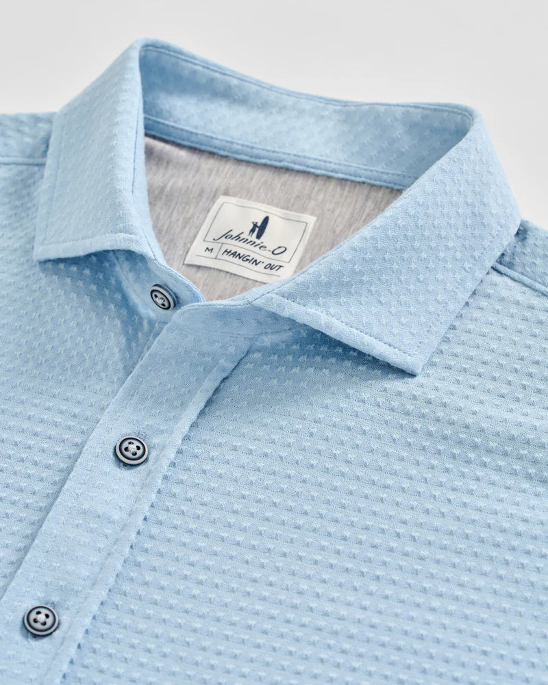 Surfsucker Knit Short Sleeve Button Down Shirt - Stretch Knit Solid