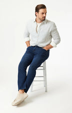 Zach Straight Leg Jeans - Deep Used Supermove