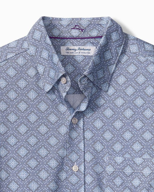San Lucio Mira Mosaic Stretch Knit Shirt
