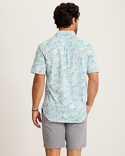 San Lucio Tides Villa Vista Stretch Knit Shirt