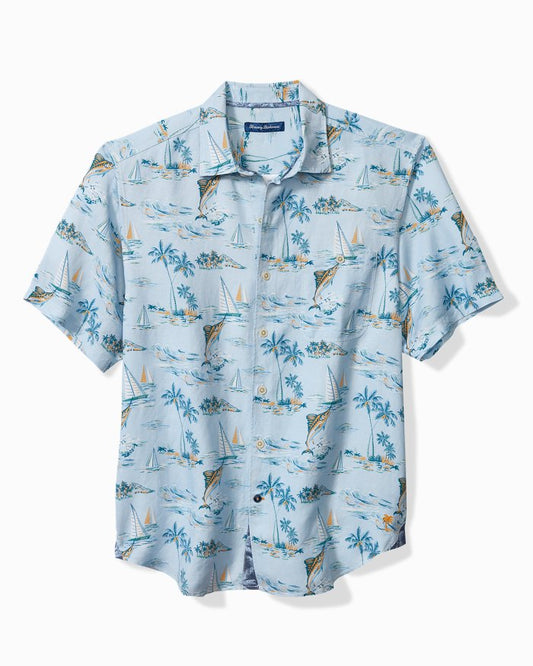 Sand Linen Sailfish Scenic Shirt