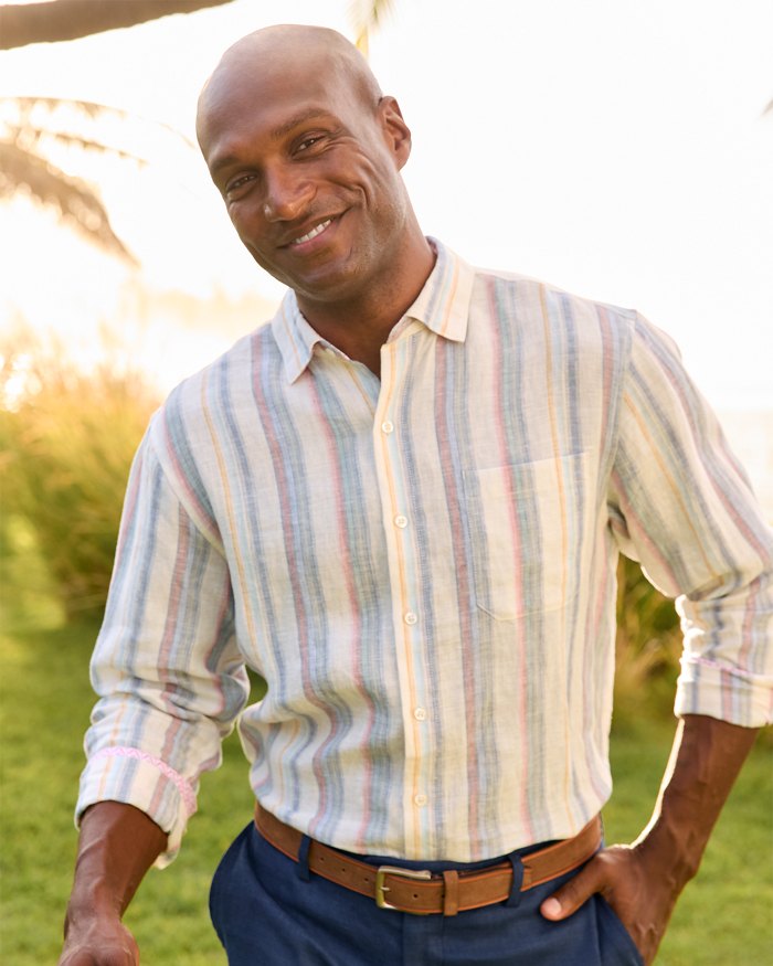 Las Mantas Stripe Linen Shirt