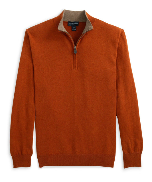 Cotton Cashmere Quarter Zip