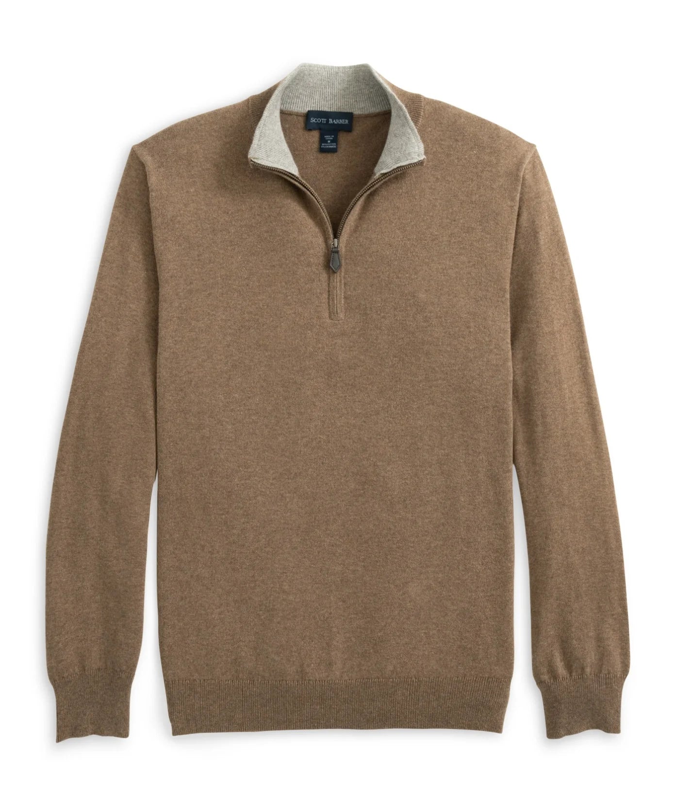 Cotton Cashmere Quarter Zip