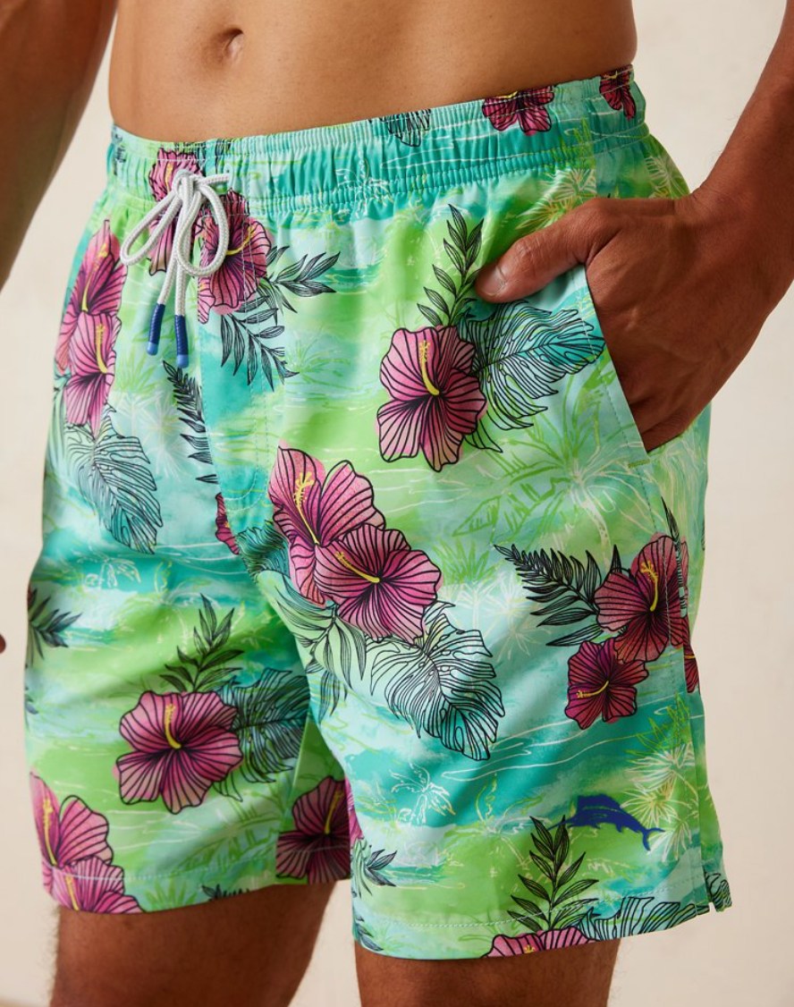Naples Fresco Blooms Swim Trunks