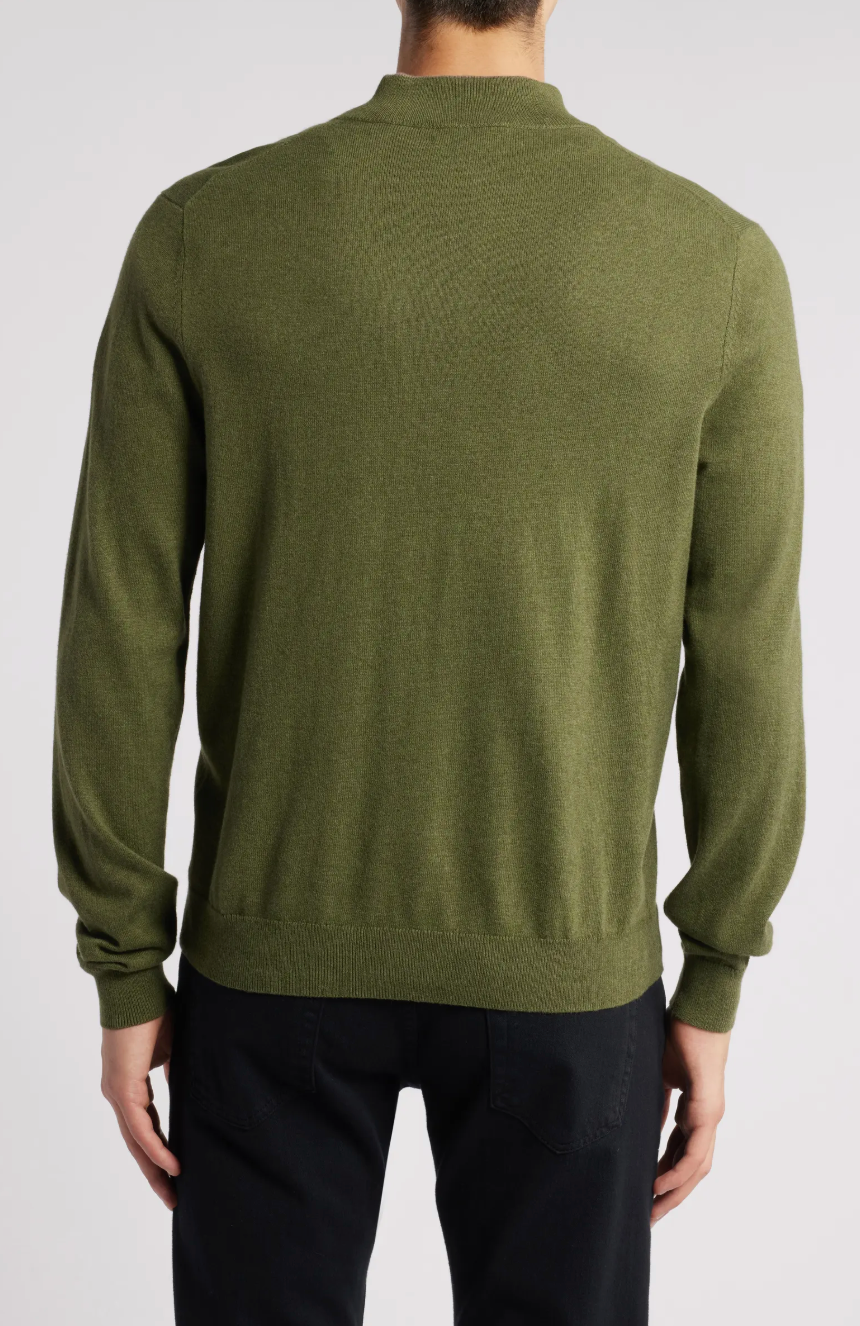 Cotton Cashmere Quarter Zip