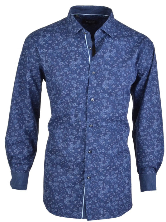 Tonal Floral Sport Shirt