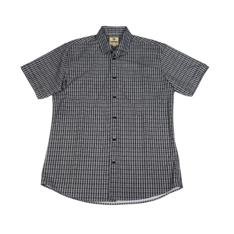 Abstract Lines Print Camp Shirt