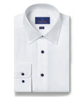 Blue Button Super Fine Twill Dress Shirt