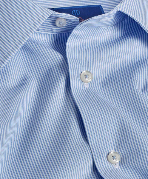 Blue & White Fine Stripe Dress Shirt