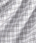 White & Black Dobby Check Dress Shirt