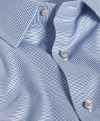 Sky & Navy Micro Twill Stretch Dress Shirt