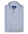 Sky & Navy Micro Twill Stretch Dress Shirt