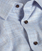 Blue & Chocolate Multi Check Dress Shirt