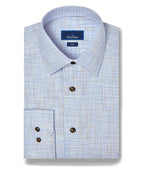 Blue & Chocolate Multi Check Dress Shirt