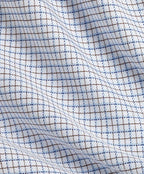 Blue & Chocolate Dobby Check Dress Shirt