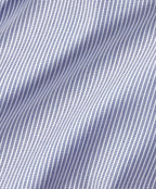 Navy & White Twill Stripe Stretch Dress Shirt