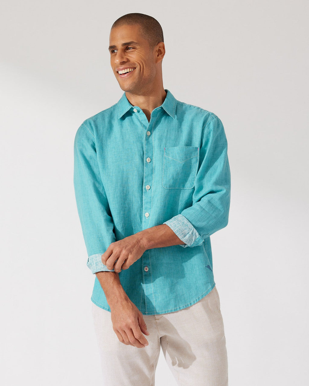 Sea Glass Breezer Linen Shirt