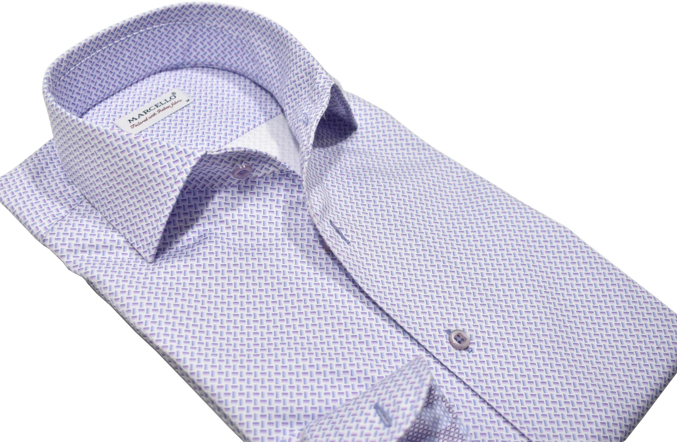 Plum Stream Roll Collar Shirt
