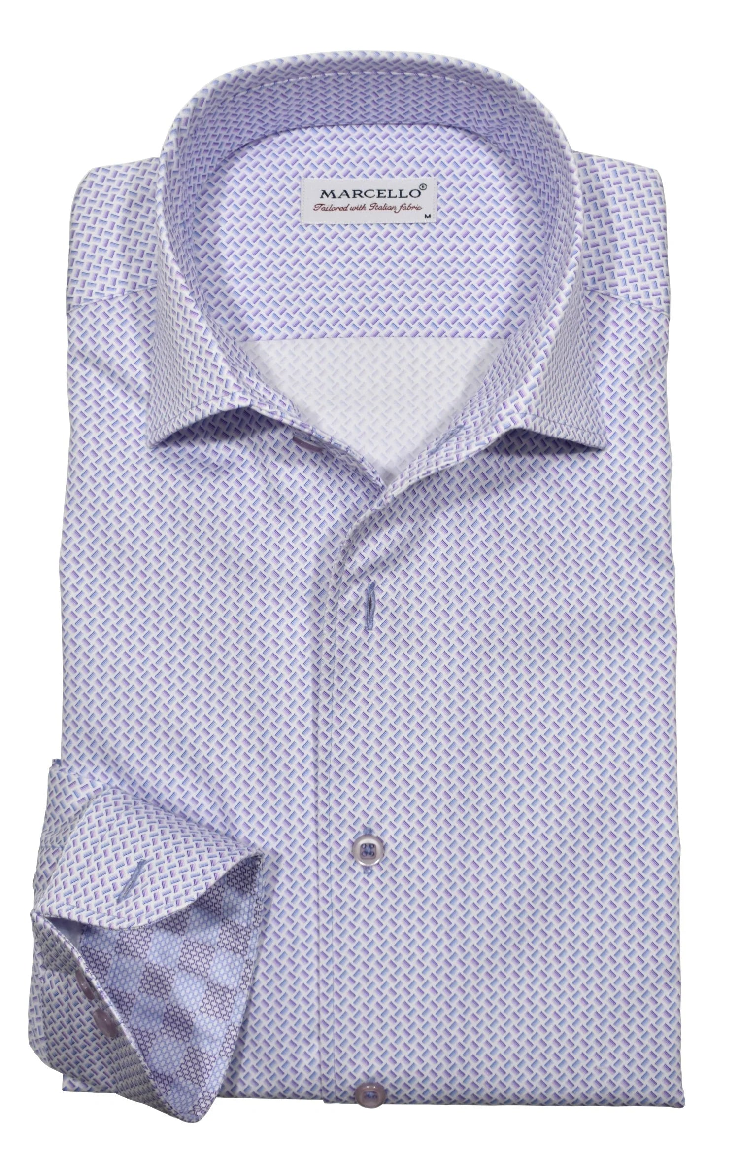 Plum Stream Roll Collar Shirt